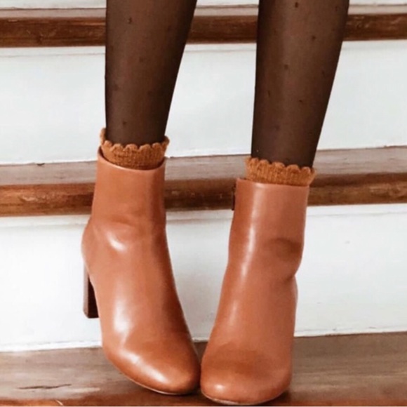 Sezane Heritage Lea block heel boots women’s shoe Size 37 (6.5) - Picture 13 of 13